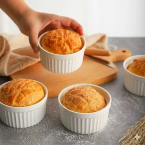 Pack 12 Pocillo Ramekin 180ml 9cm Blanco Apto Para Horno Blanco